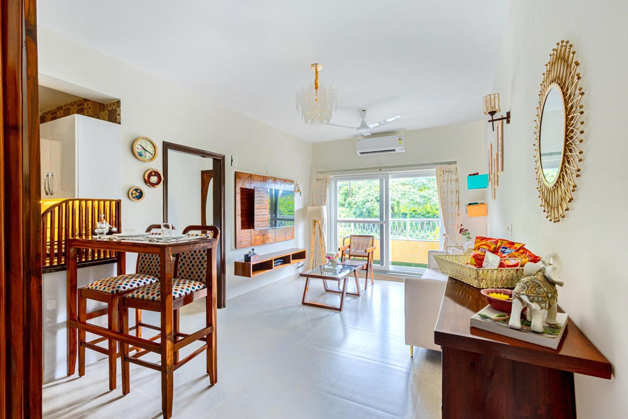 Alaya Stays 1 Bhk With Balcony & Pool - Veera Marina Candolim Exteriör bild