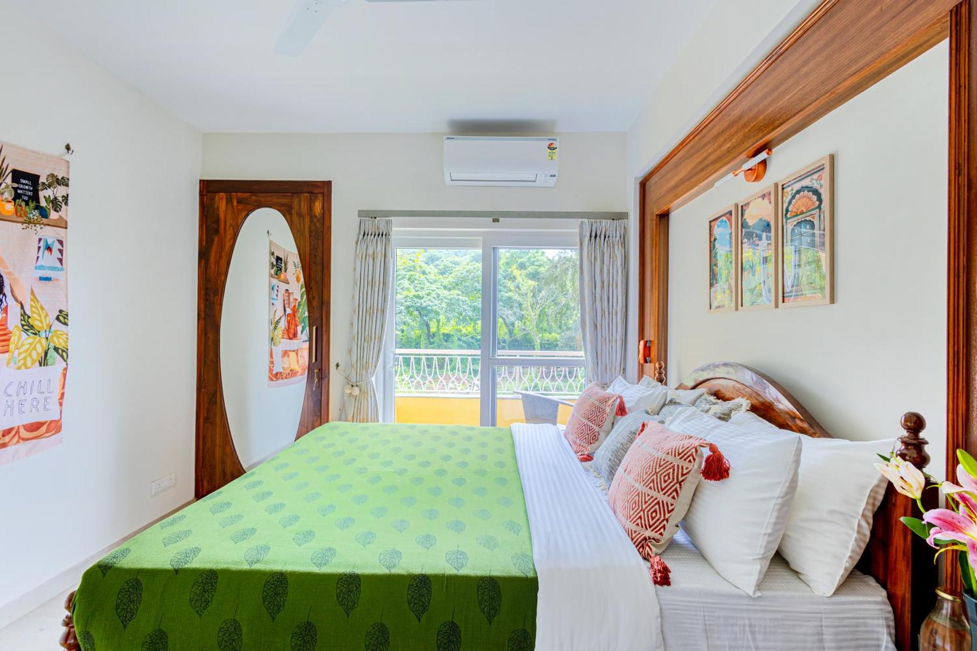 Alaya Stays 1 Bhk With Balcony & Pool - Veera Marina Candolim Exteriör bild