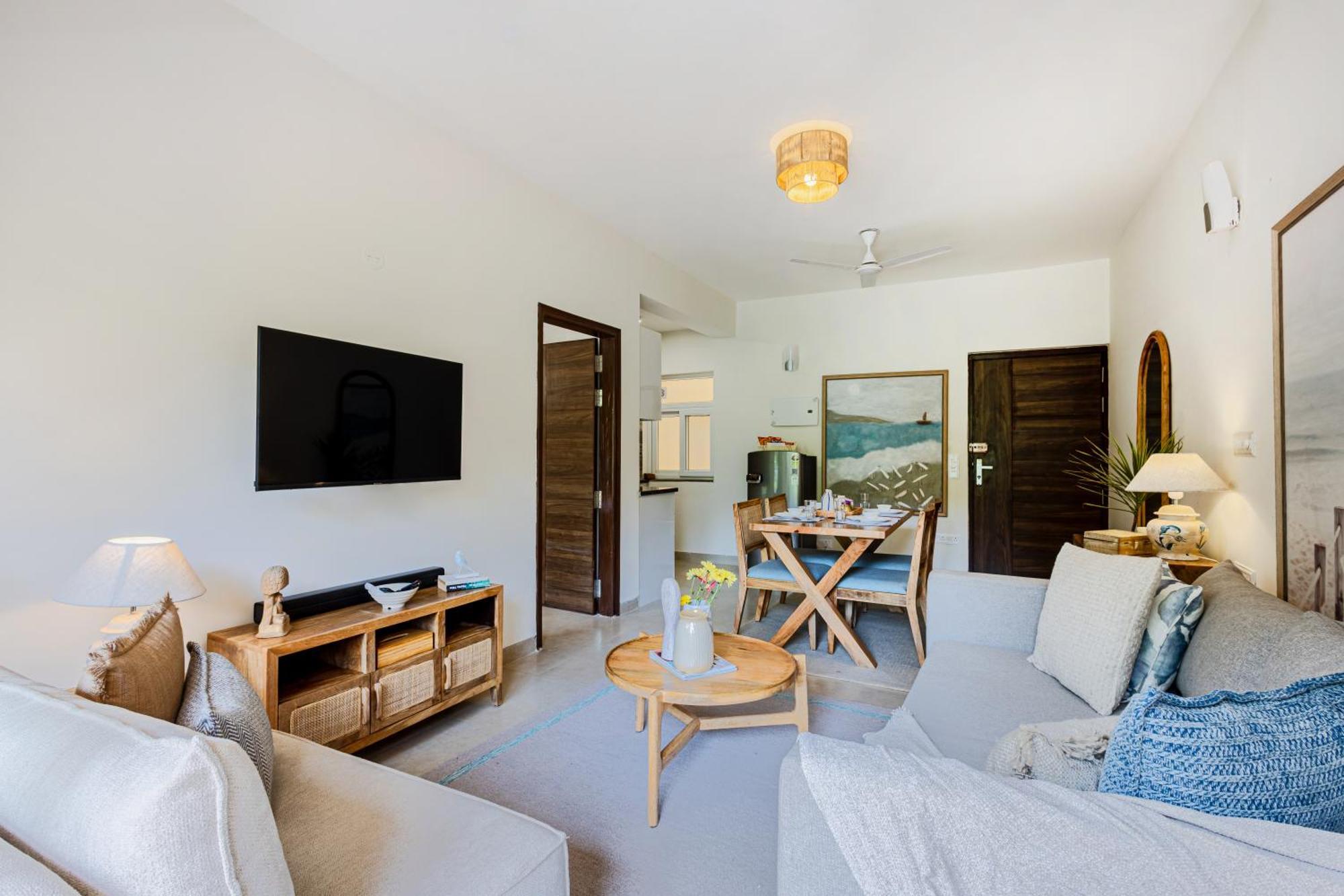 Alaya Stays 1 Bhk With Balcony & Pool - Veera Marina Candolim Exteriör bild